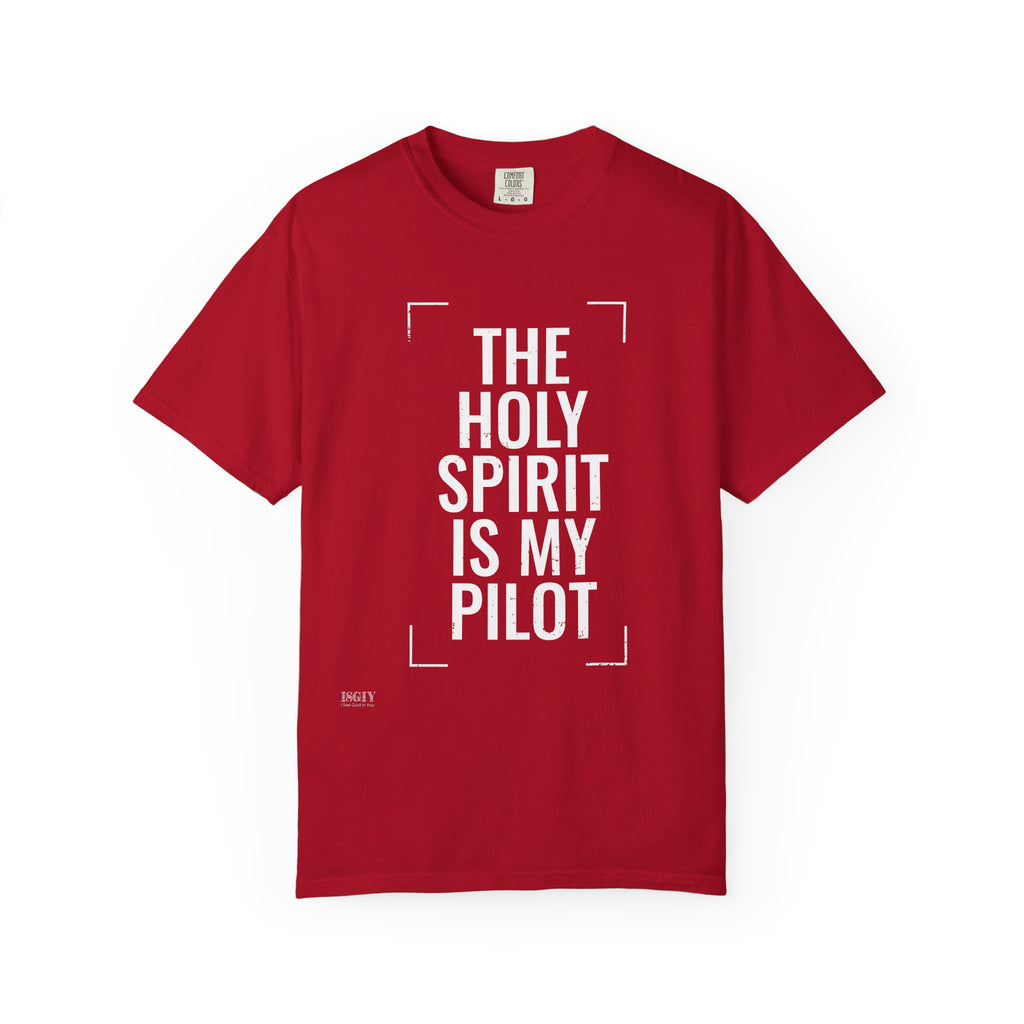 Holy Spirit Is My Pilot T-Shirt — Christian Faith Graphic Tee