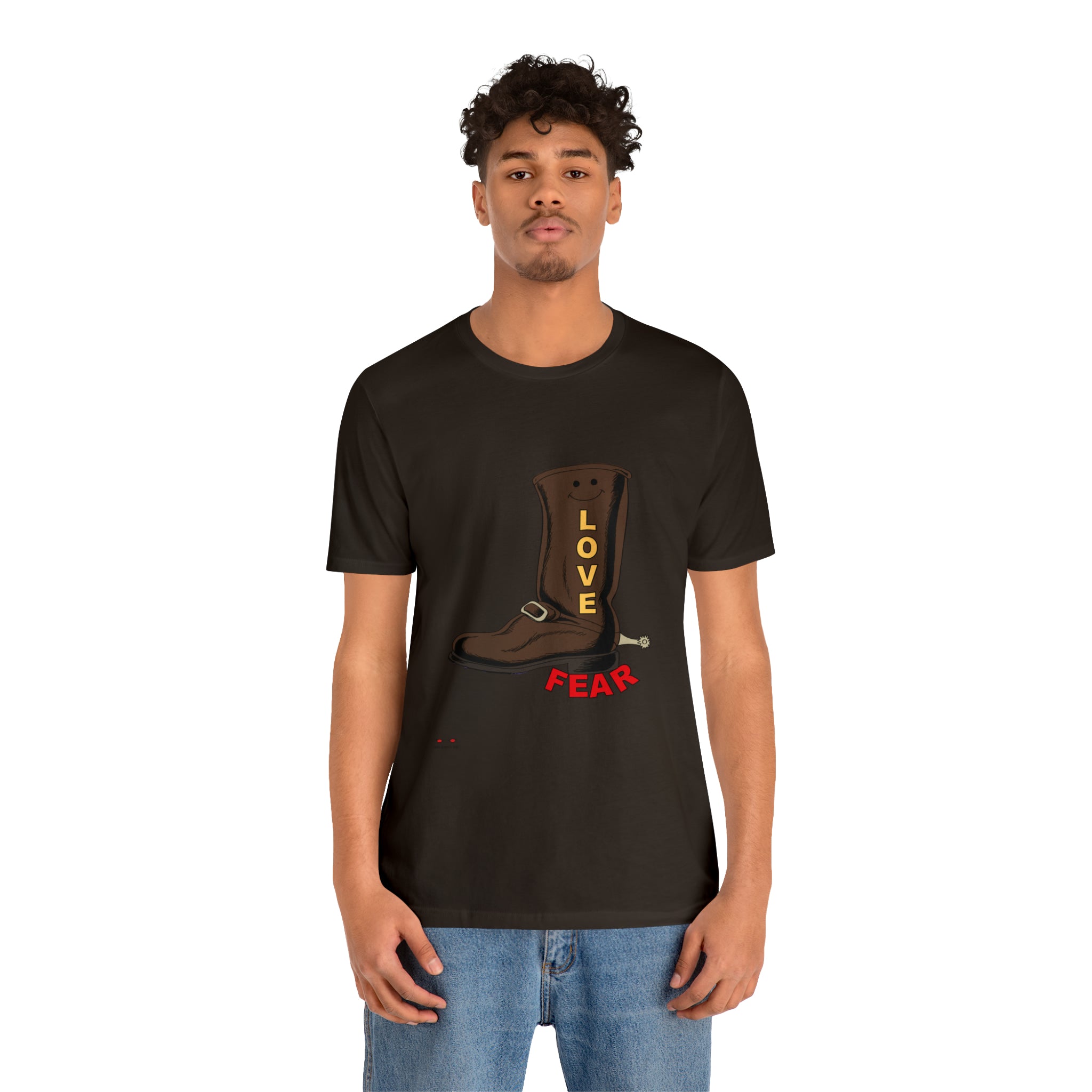 Unisex Jersey Short Sleeve Tee. Love Over Fear