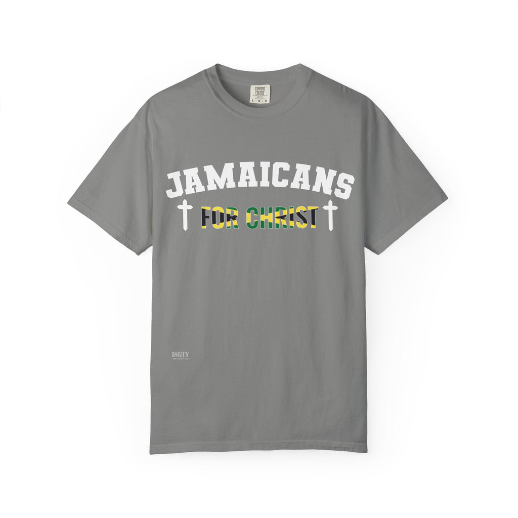 Jamaicans for Christ T-Shirt — Faith & Island Pride Garment-Dyed Tee