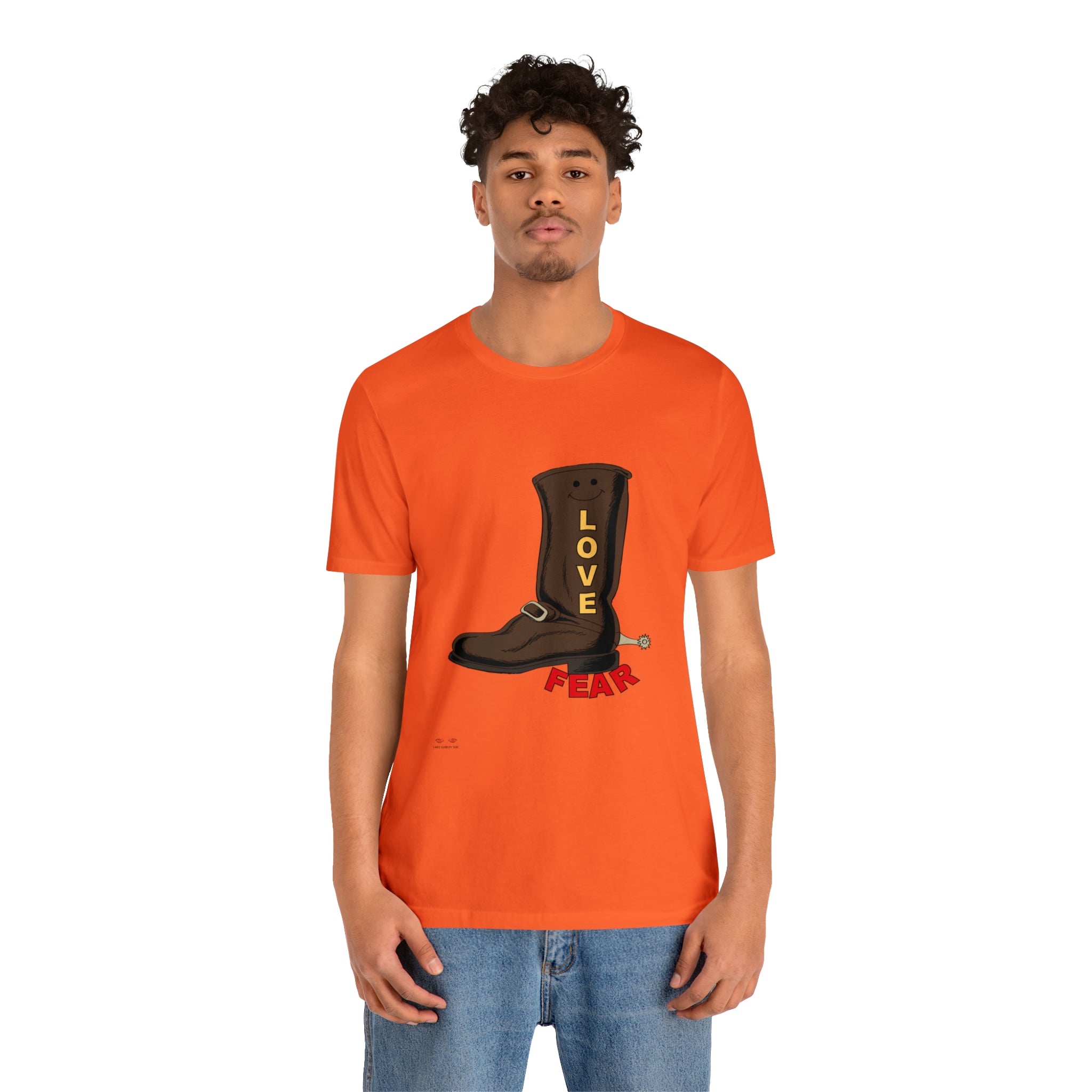 Unisex Jersey Short Sleeve Tee. Love Over Fear