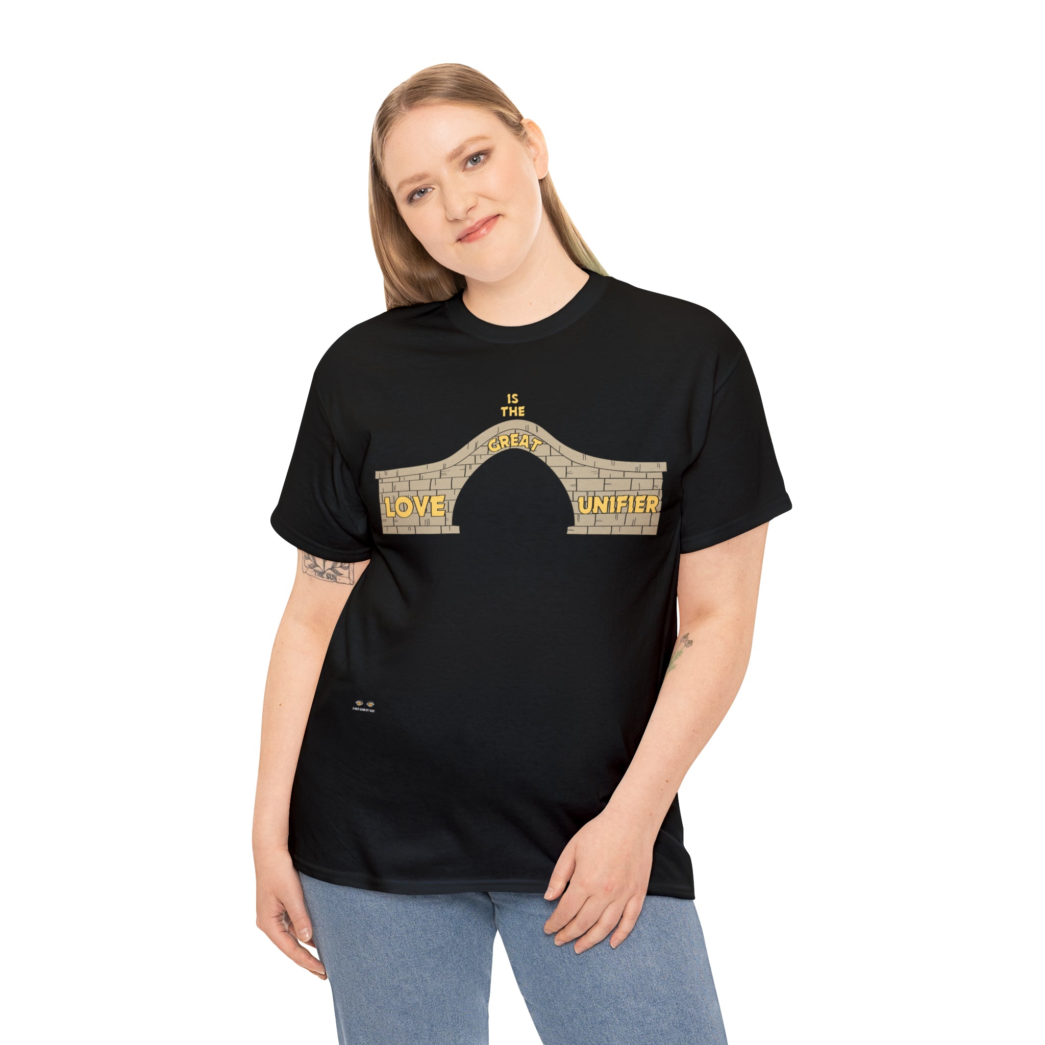 Unisex Heavy Cotton Tee...Love Is The Great Unifier