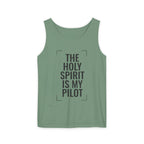 Holy Spirit Is My Pilot Tank Top — Christian Faith Graphic Tank