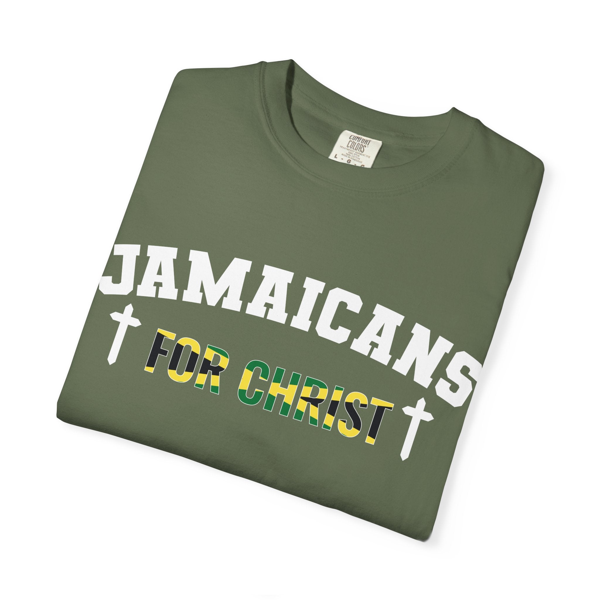 Jamaicans for Christ T-Shirt — Faith & Island Pride Garment-Dyed Tee