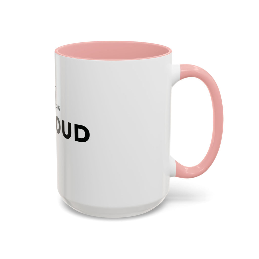 Make Jesus Proud Accent Coffee Mug — Inspirational Christian Coffee Cup