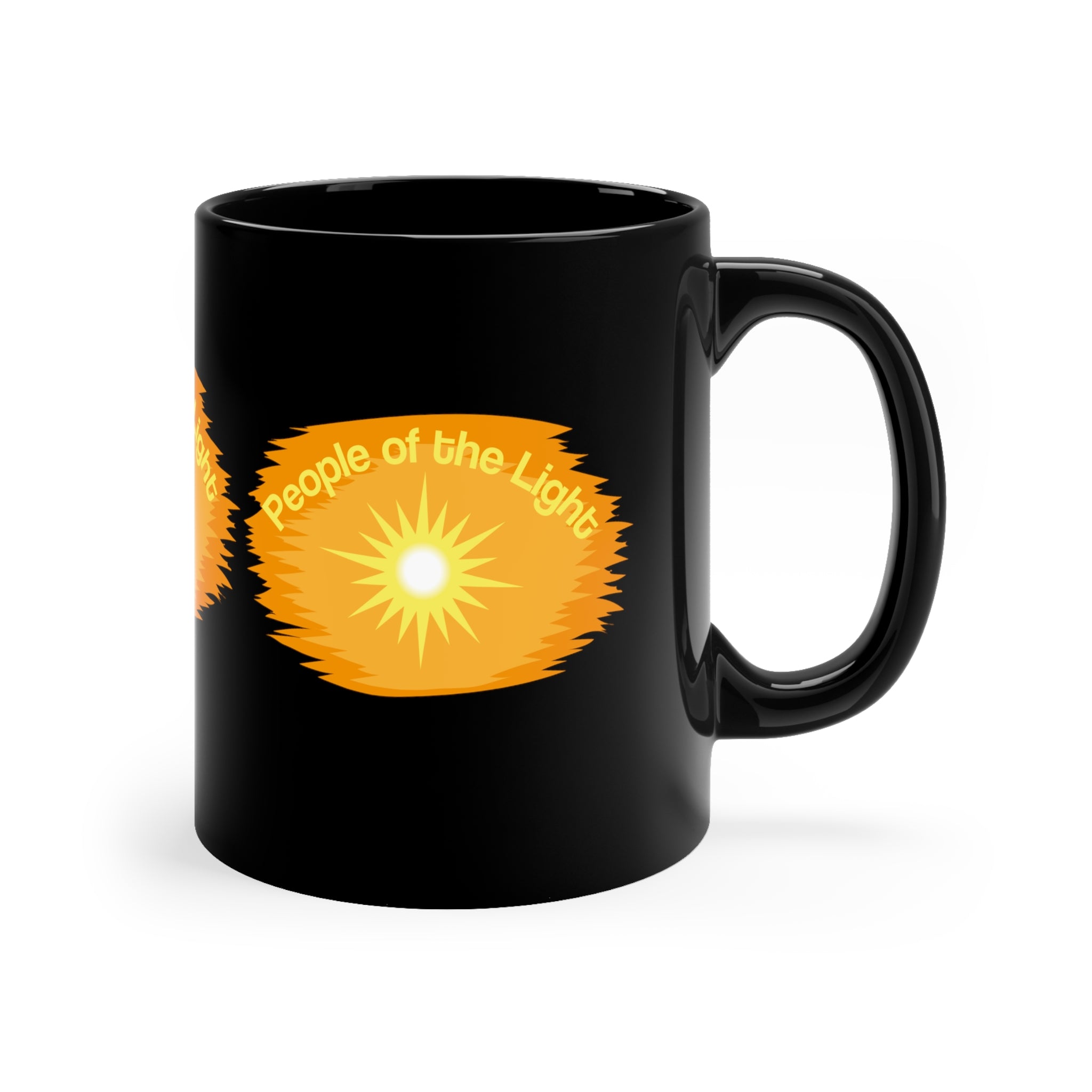 Black Coffee Mug, 11oz.  People Of The Light