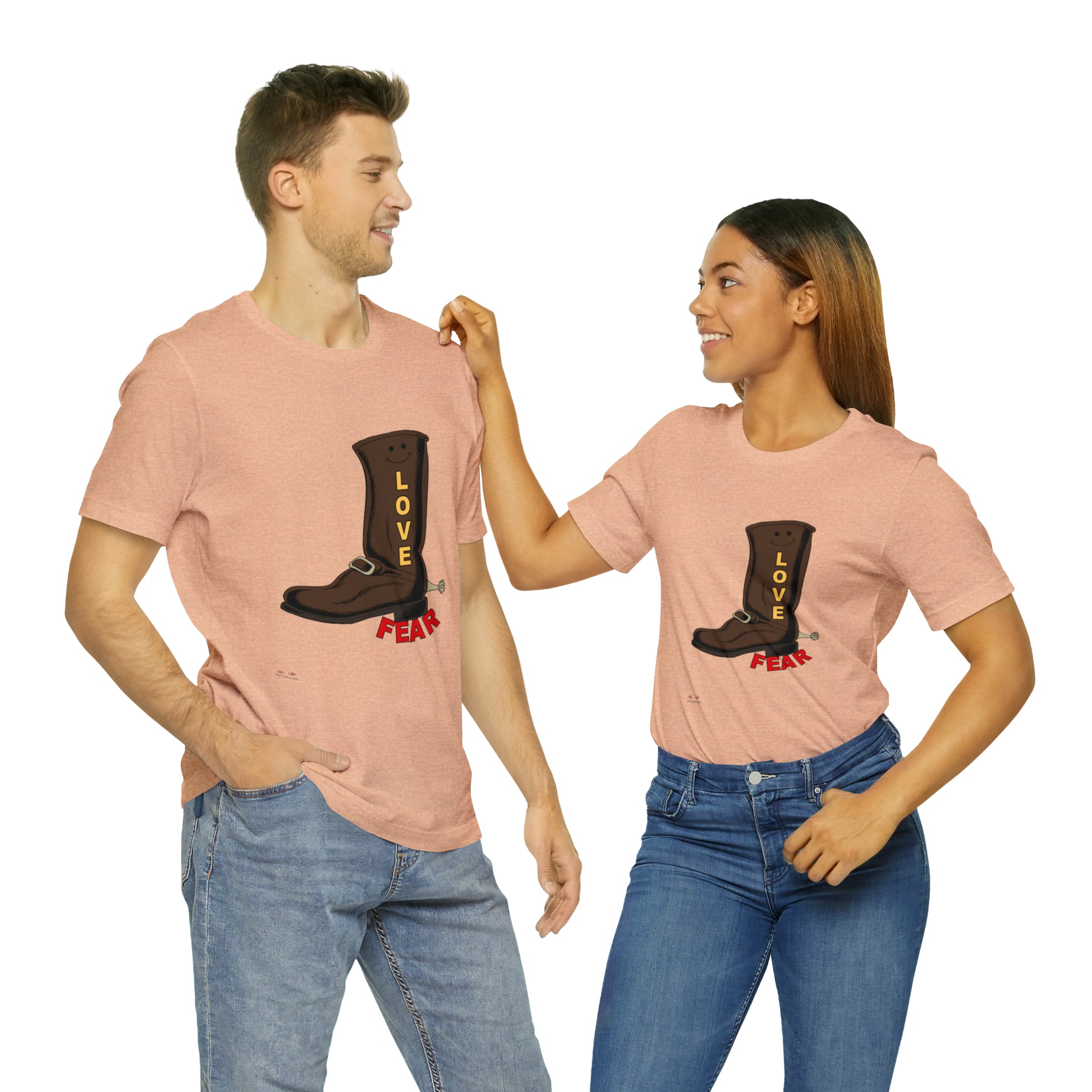 Unisex Jersey Short Sleeve Tee. Love Over Fear