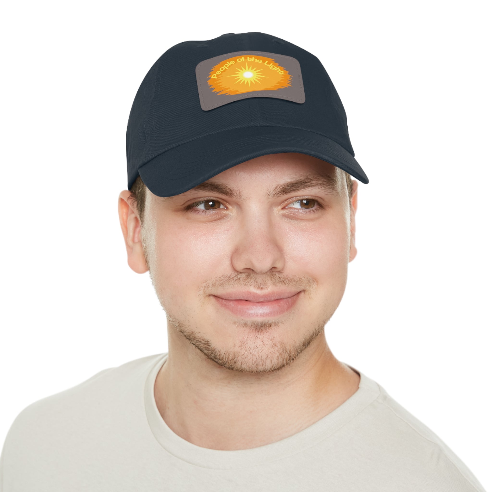 Dad Hat with Leather Patch. People Of The Light
