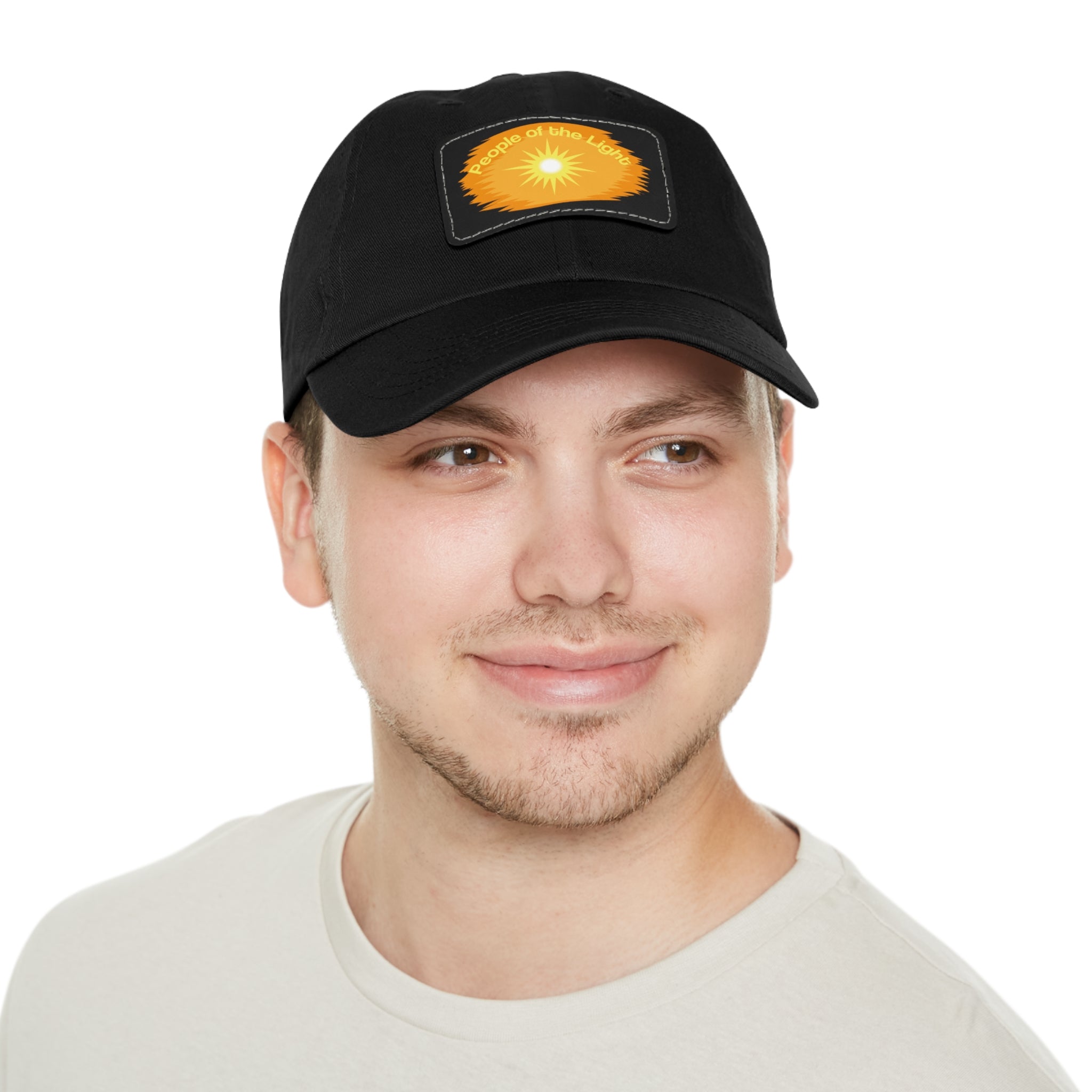 Dad Hat with Leather Patch. People Of The Light