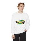 Sweatshirt — "Jamaicans 4 Christ" Graphic Crewneck (Patriotic Jamaican Colors)