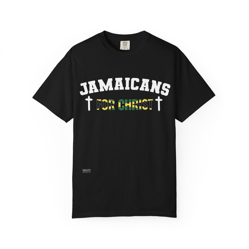 Jamaicans for Christ T-Shirt — Faith & Island Pride Garment-Dyed Tee