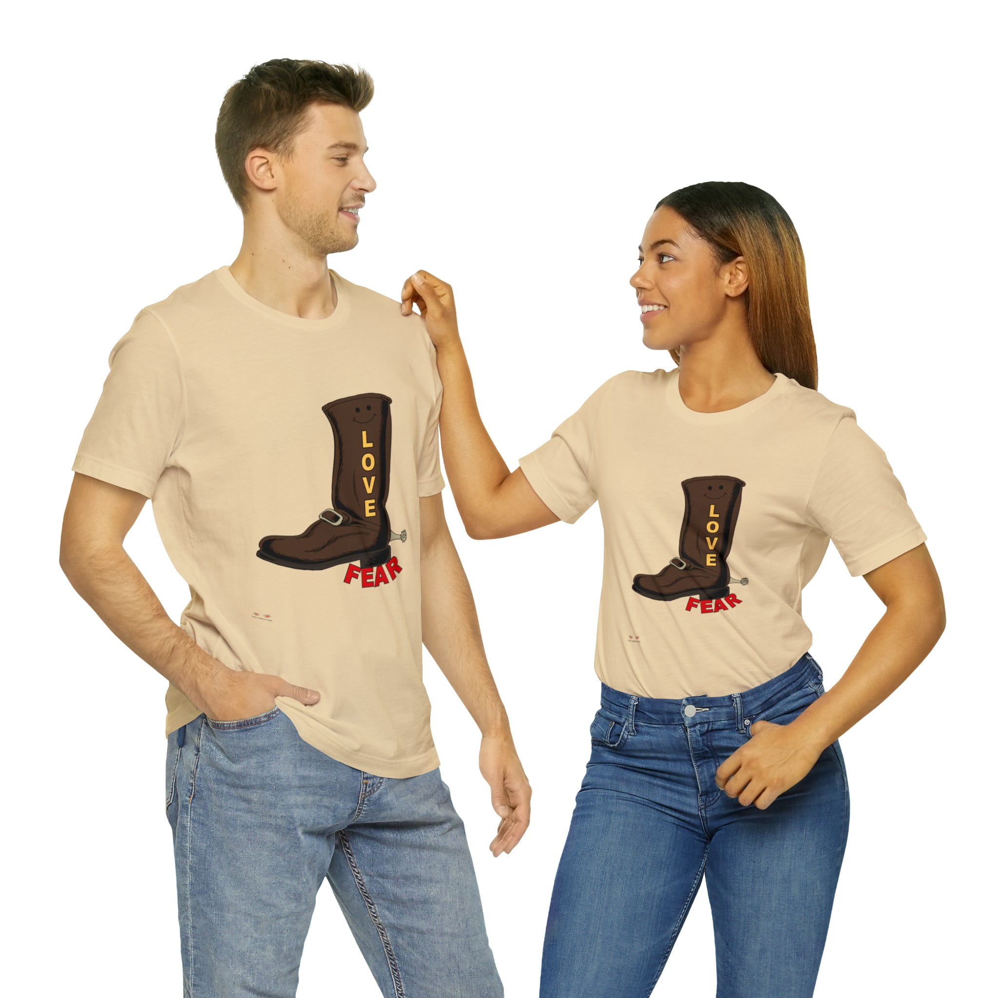 Unisex Jersey Short Sleeve Tee. Love Over Fear