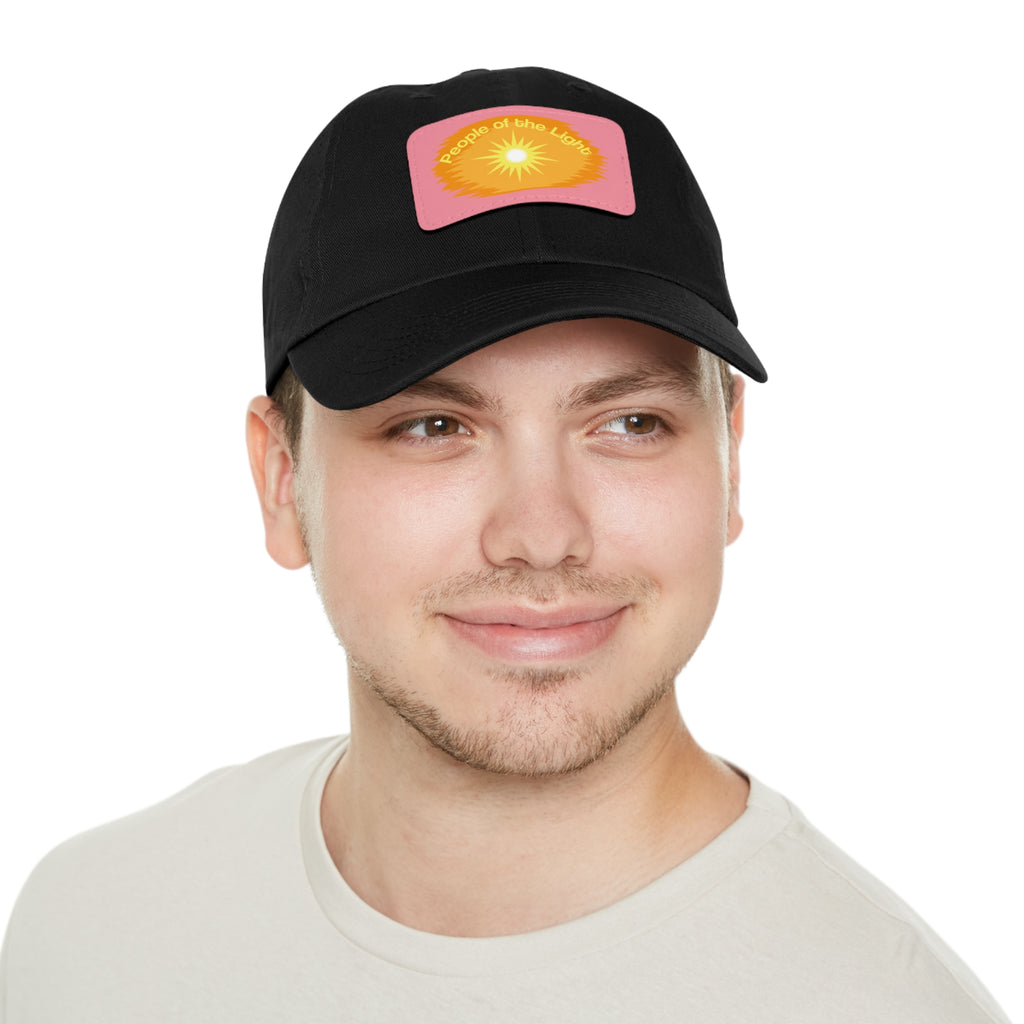 Dad Hat with Leather Patch. People Of The Light