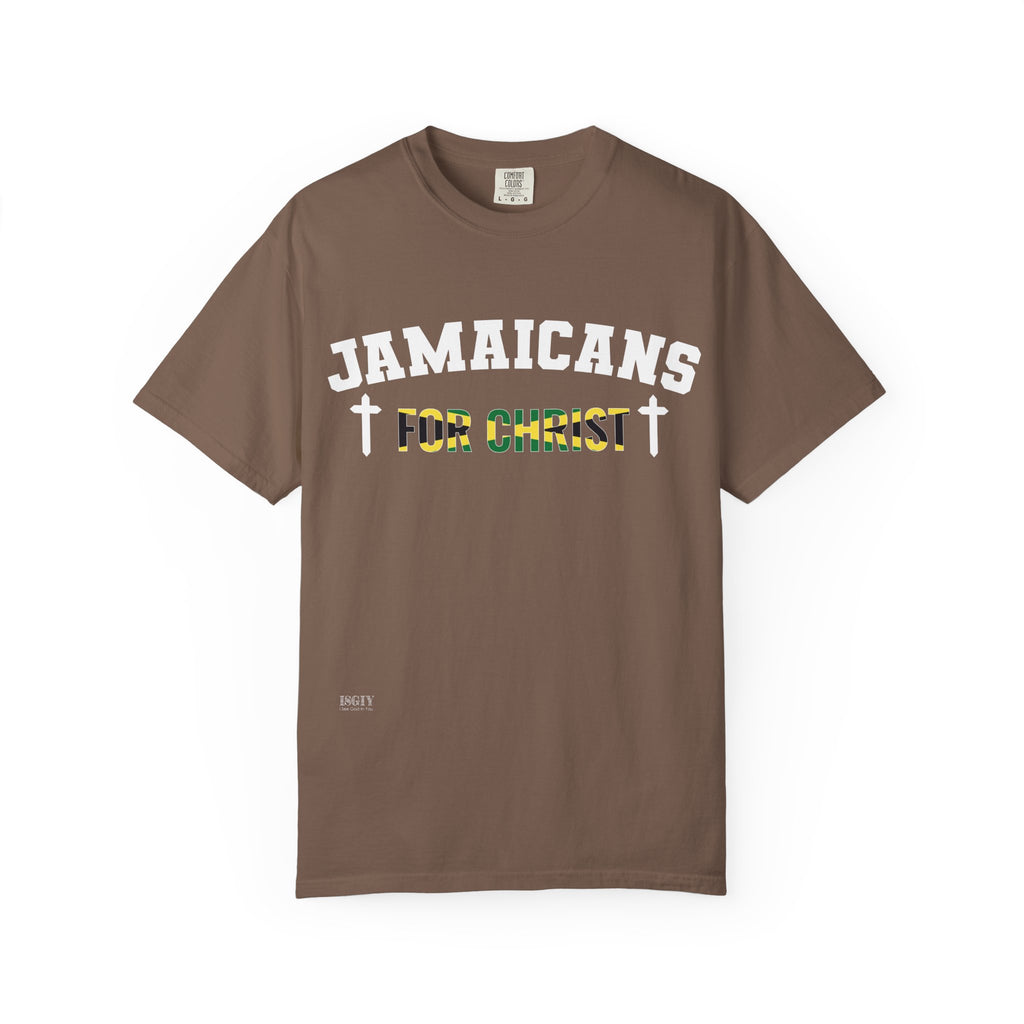 Jamaicans for Christ T-Shirt — Faith & Island Pride Garment-Dyed Tee