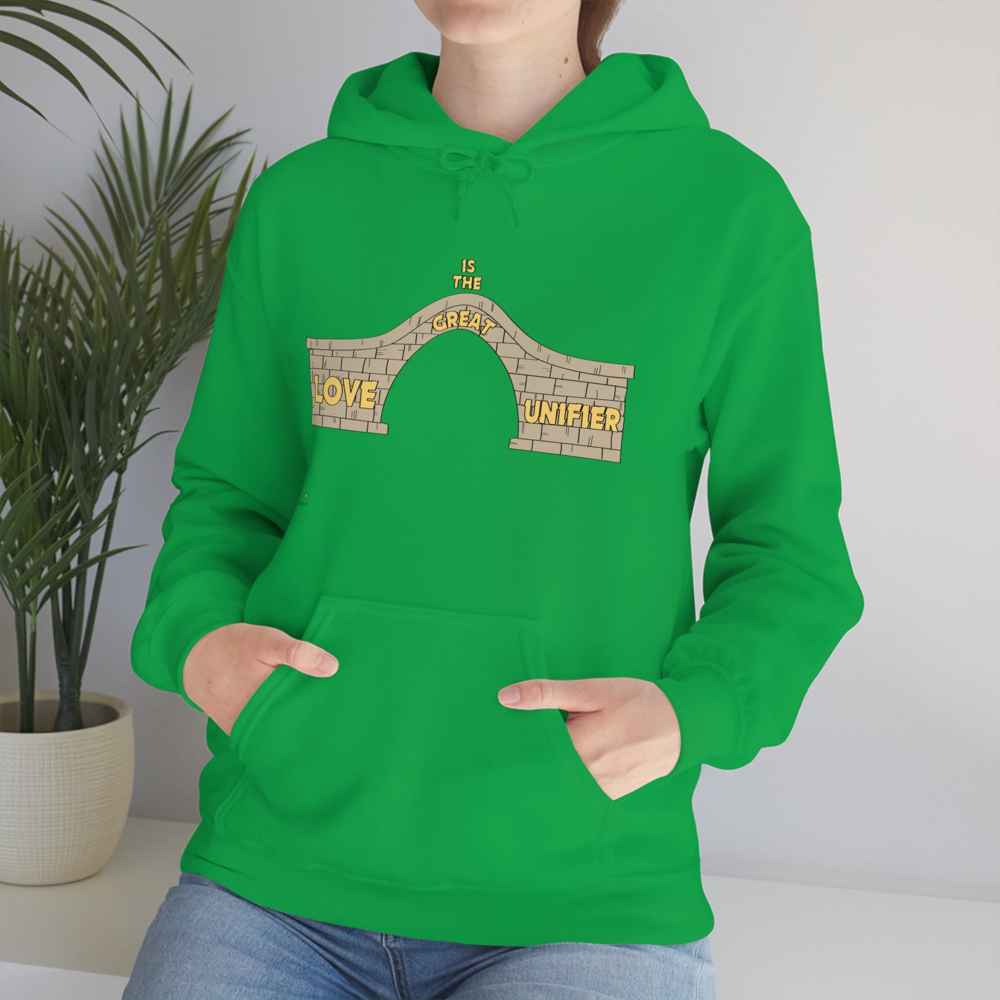 Unisex Heavy Blend Hooded Sweatshirt Love Is The Great Unifier