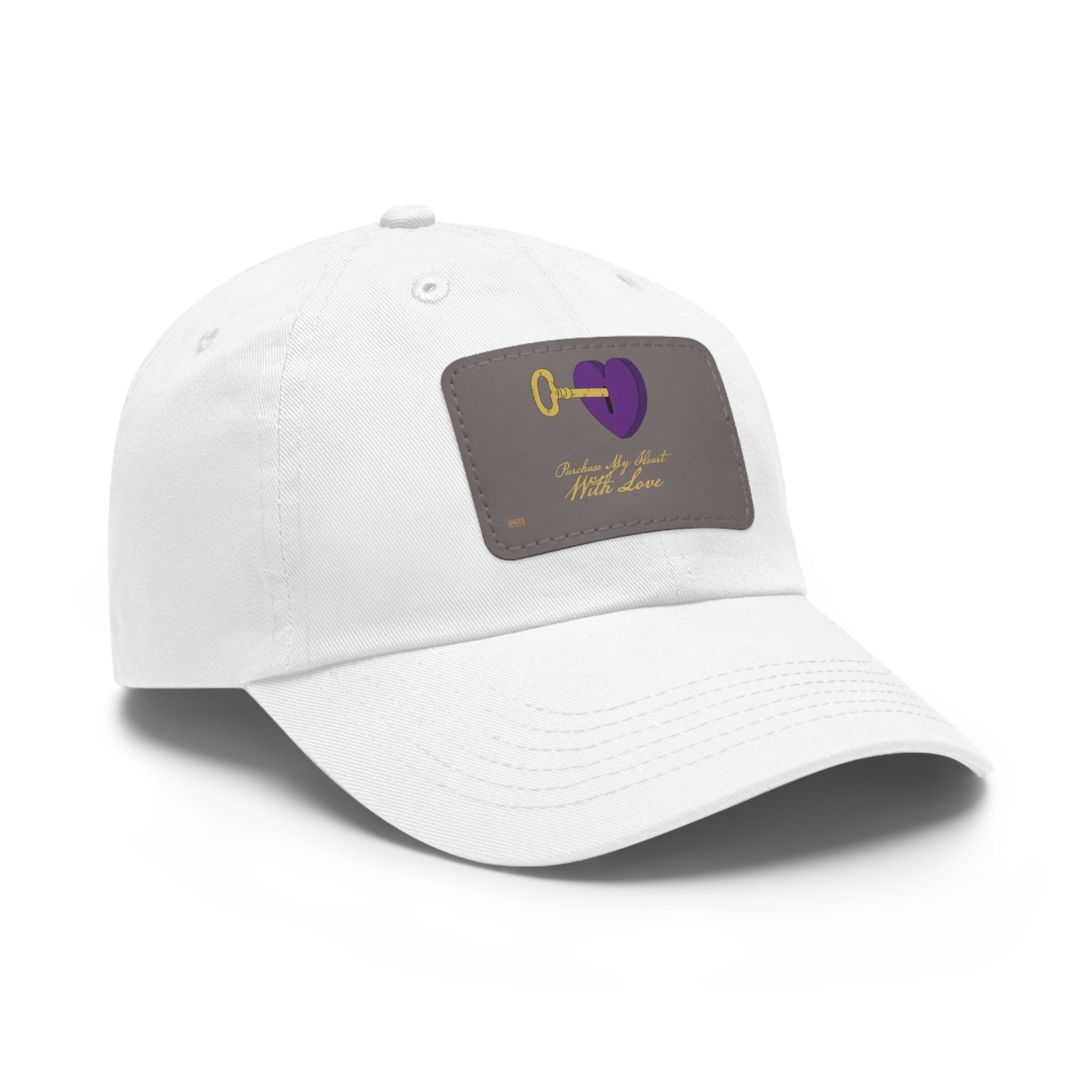 Dad Hat with Leather Patch. Purchase My Heart With Love