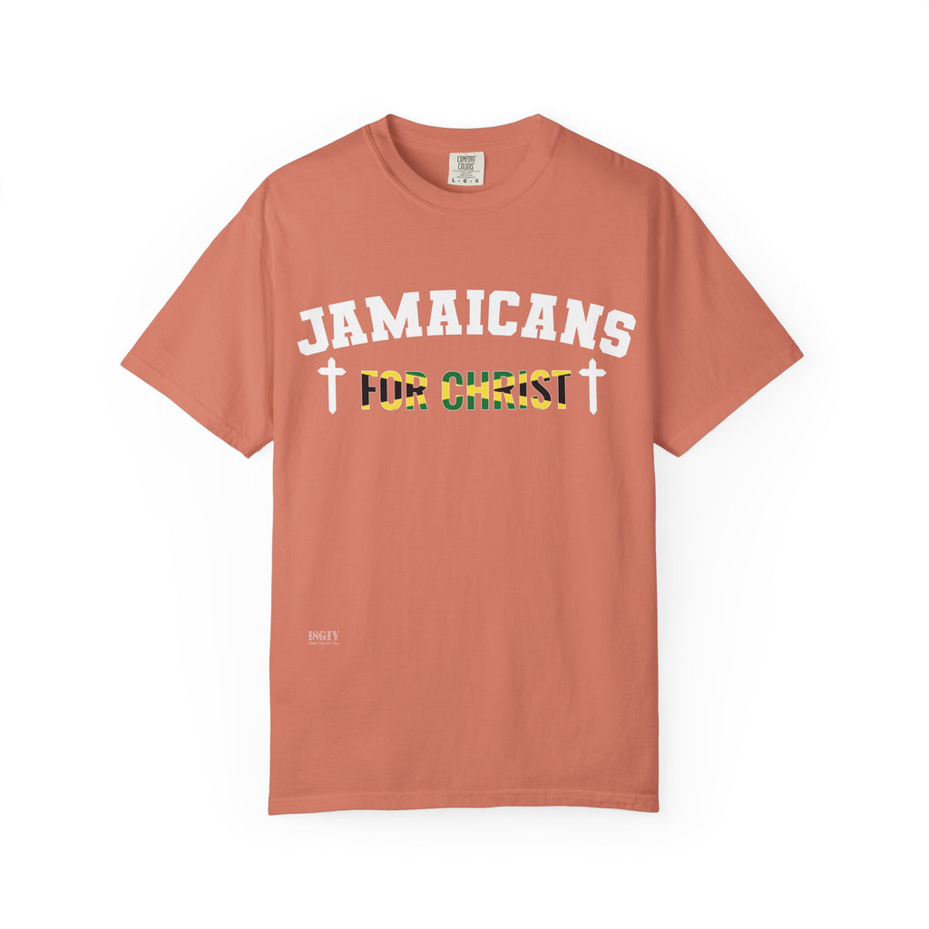 Jamaicans for Christ T-Shirt — Faith & Island Pride Garment-Dyed Tee