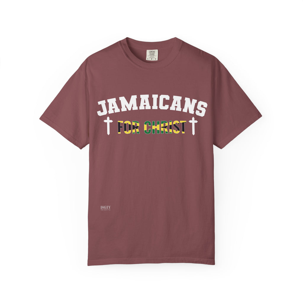 Jamaicans for Christ T-Shirt — Faith & Island Pride Garment-Dyed Tee