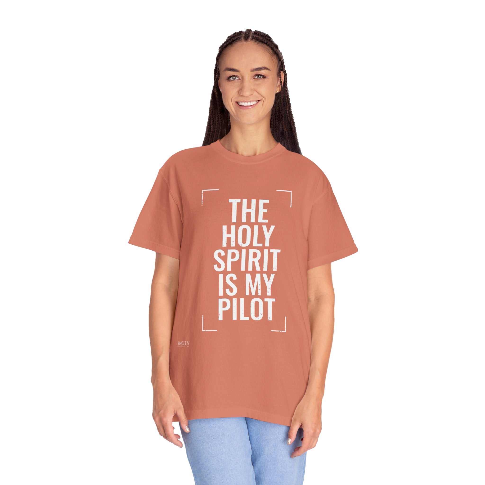 Holy Spirit Is My Pilot T-Shirt — Christian Faith Graphic Tee