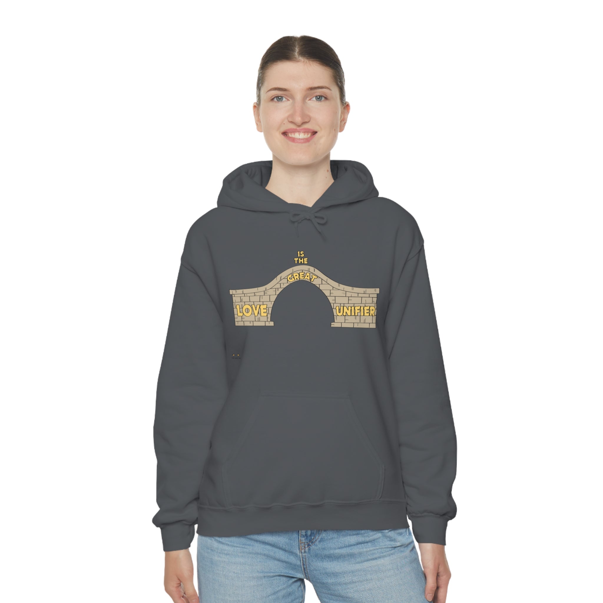Unisex Heavy Blend Hooded Sweatshirt Love Is The Great Unifier