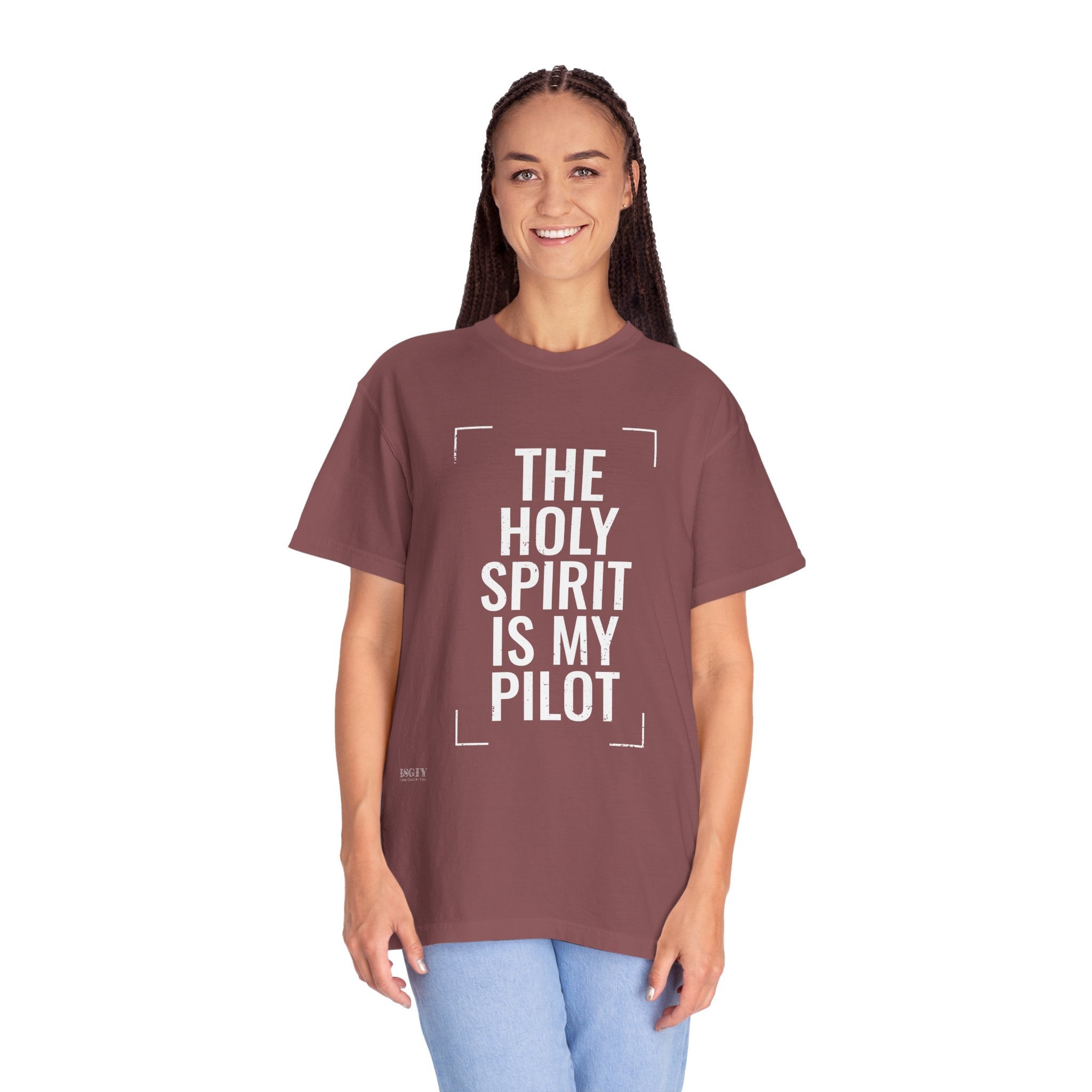 Holy Spirit Is My Pilot T-Shirt — Christian Faith Graphic Tee