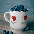 Enamel Camping Mug....Purchase My Heart With Love