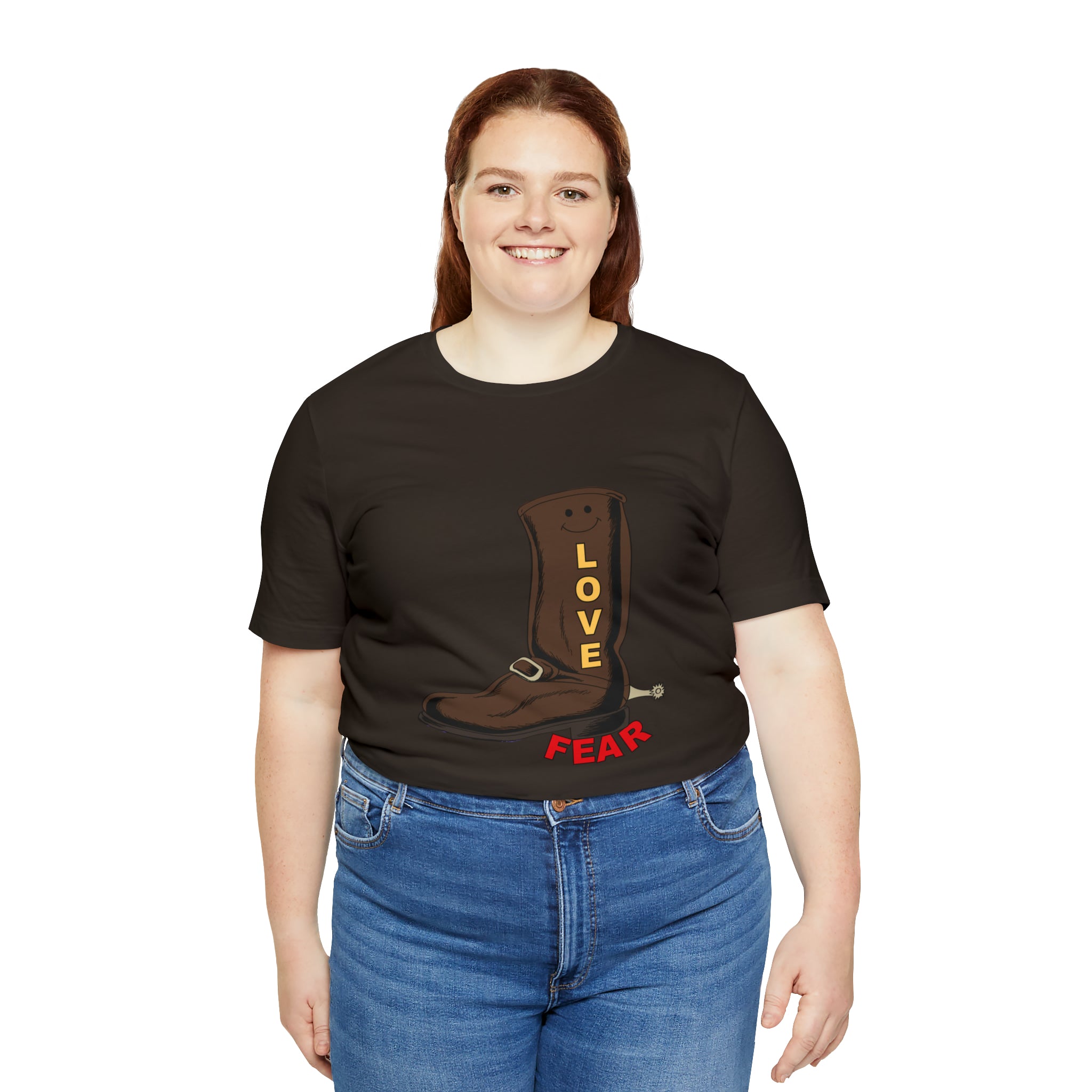 Unisex Jersey Short Sleeve Tee. Love Over Fear