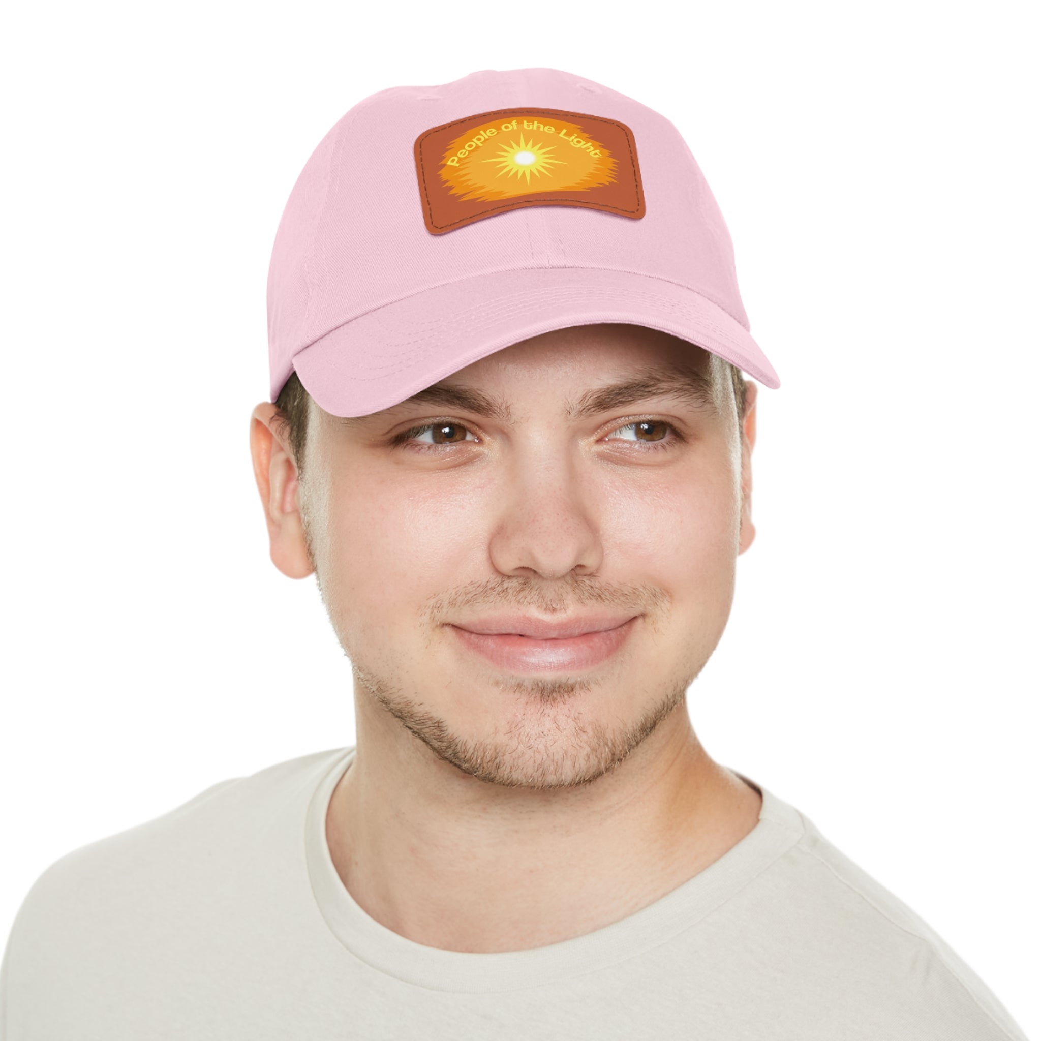 Dad Hat with Leather Patch. People Of The Light