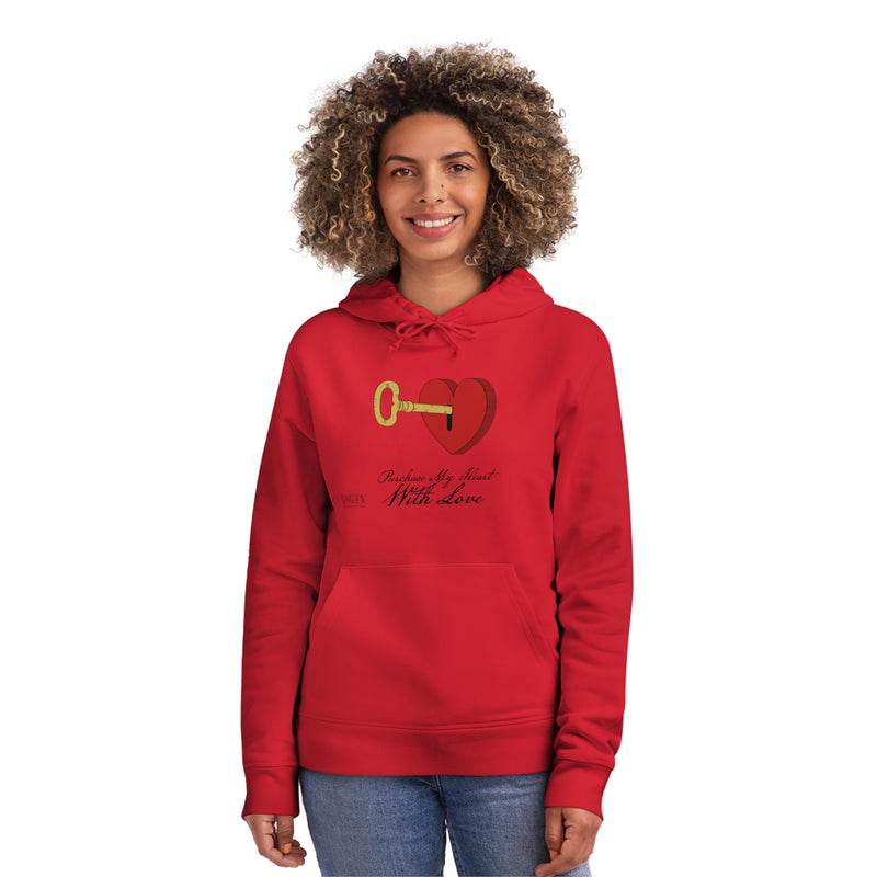 Unisex Drummer Hoodie. Purchase My Heart With Love
