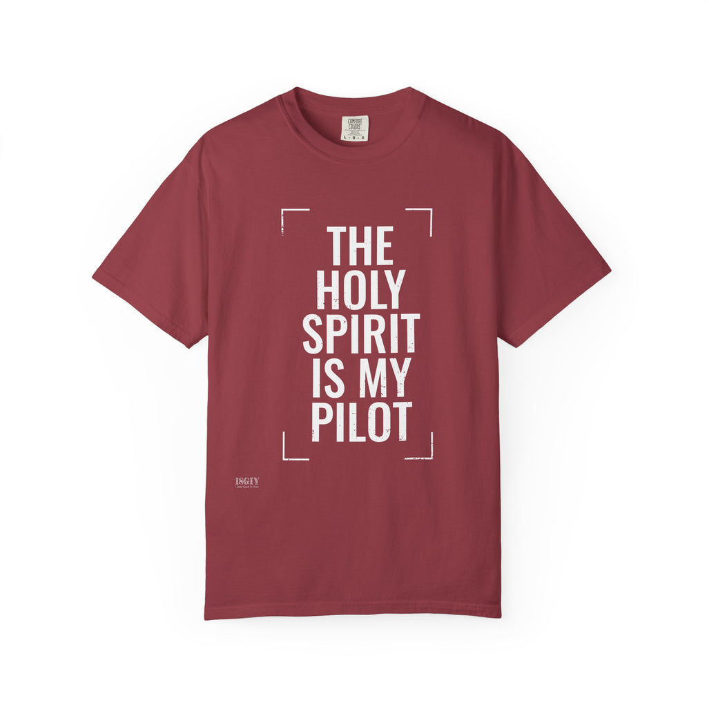 Holy Spirit Is My Pilot T-Shirt — Christian Faith Graphic Tee