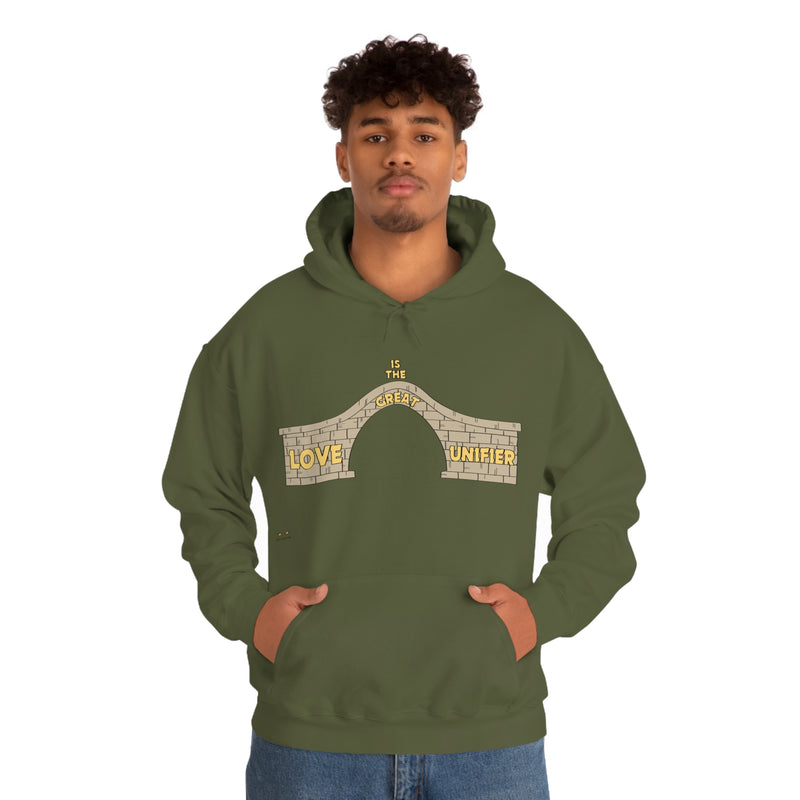 Unisex Heavy Blend Hooded Sweatshirt Love Is The Great Unifier