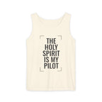 Holy Spirit Is My Pilot Tank Top — Christian Faith Graphic Tank