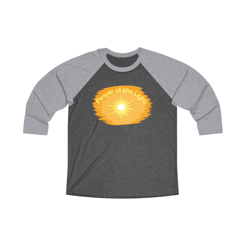 Unisex Tri-Blend 34 Raglan Tee. People Of The Light