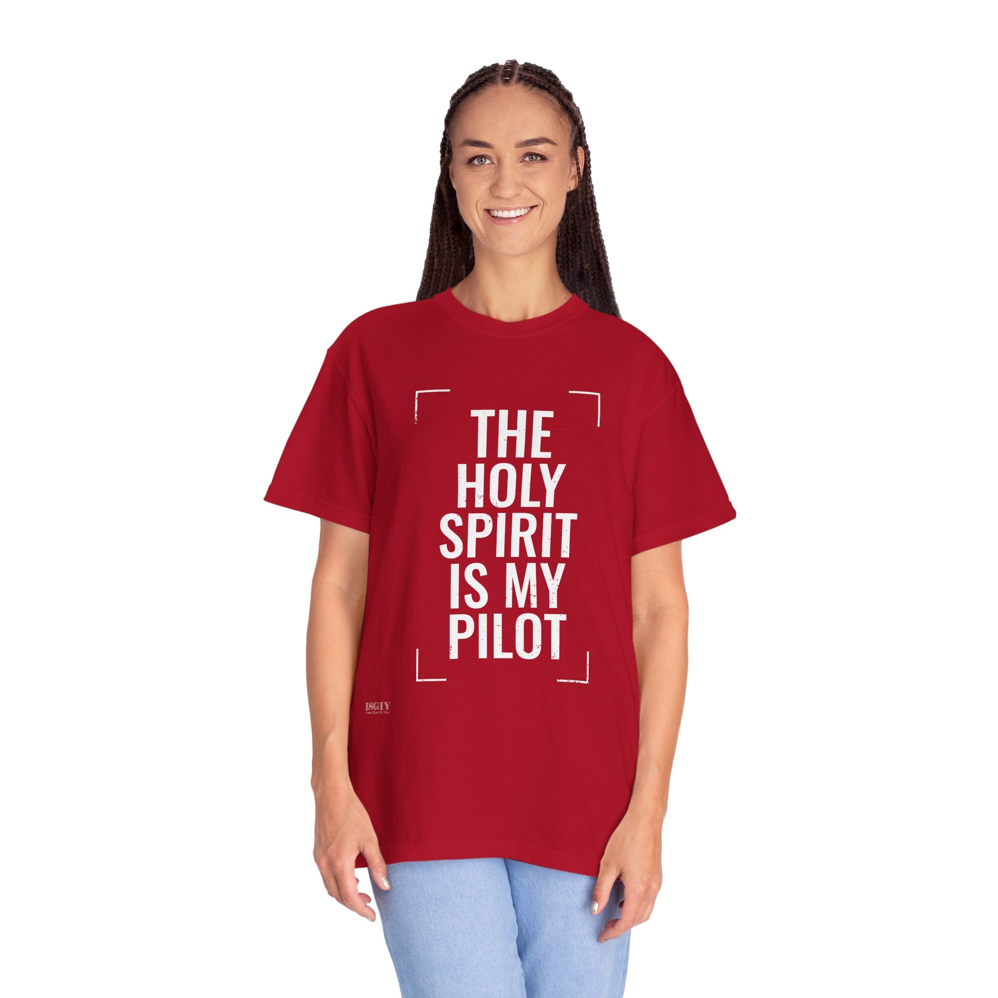 Holy Spirit Is My Pilot T-Shirt — Christian Faith Graphic Tee