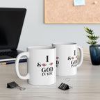Ceramic Coffee Cups, 11oz, 15oz I See God In You