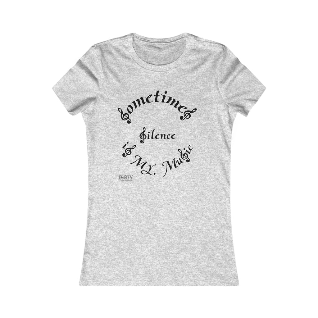 Music-themed Tee for Women - Silence Is My Music Women's Tee