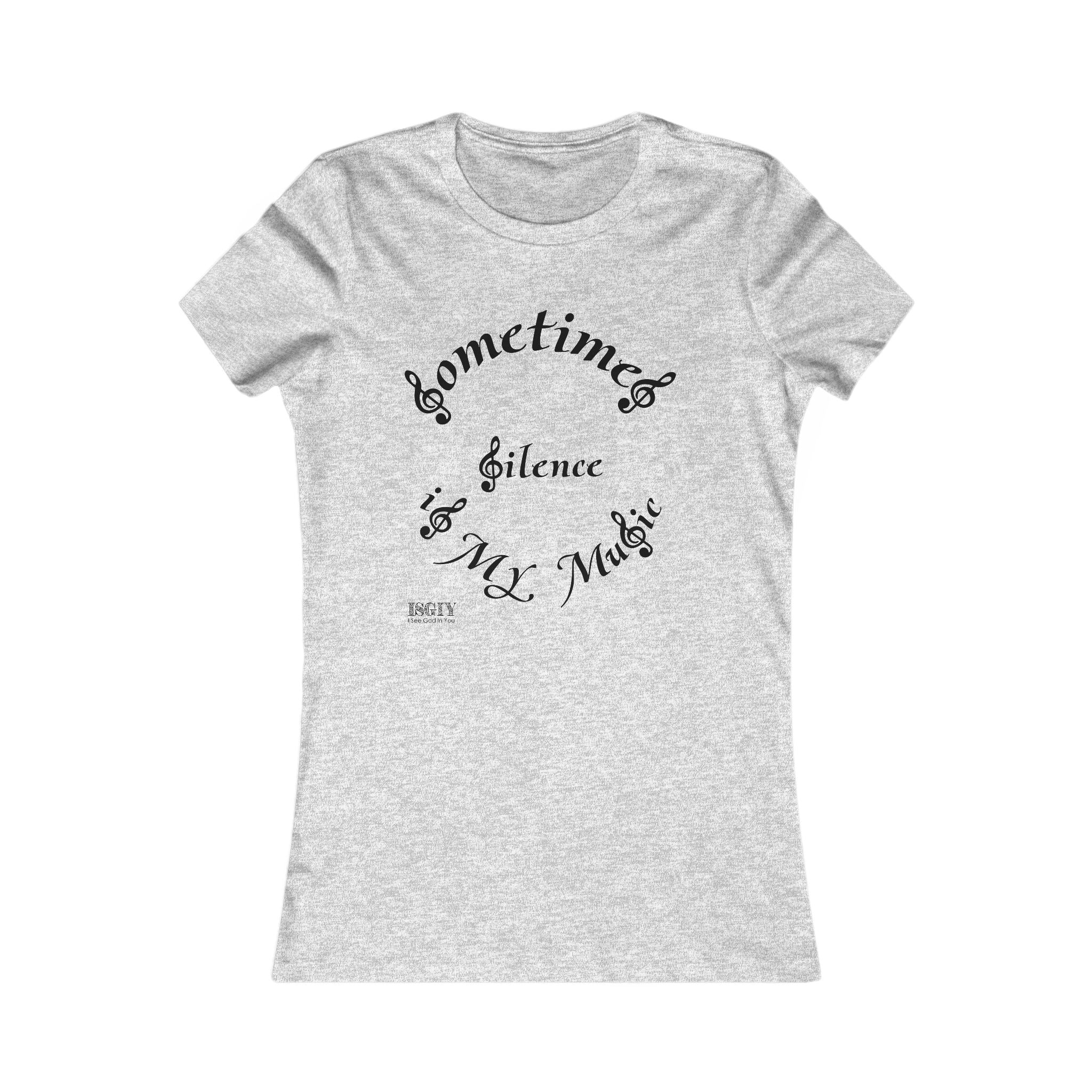 Music-themed Tee for Women - Silence Is My Music Women's Tee