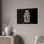 Gloss Poster — "The Holy Spirit Is My Pilot" Christian Wall Art
