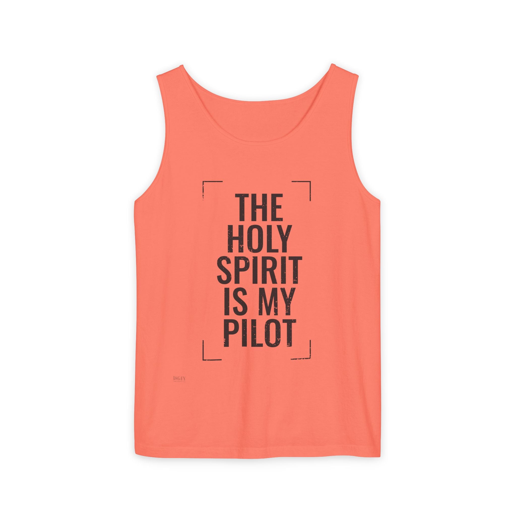 Holy Spirit Is My Pilot Tank Top — Christian Faith Graphic Tank