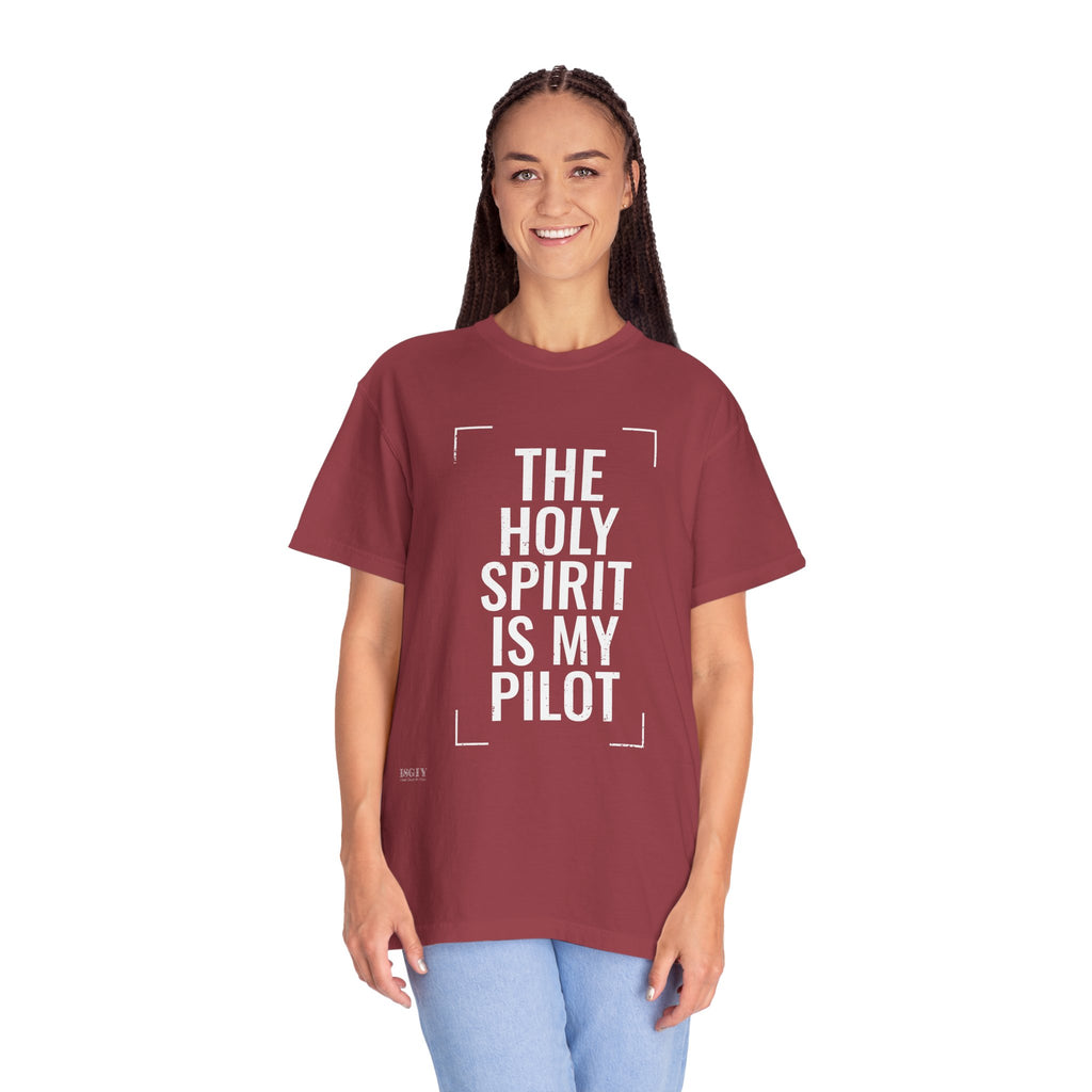 Holy Spirit Is My Pilot T-Shirt — Christian Faith Graphic Tee