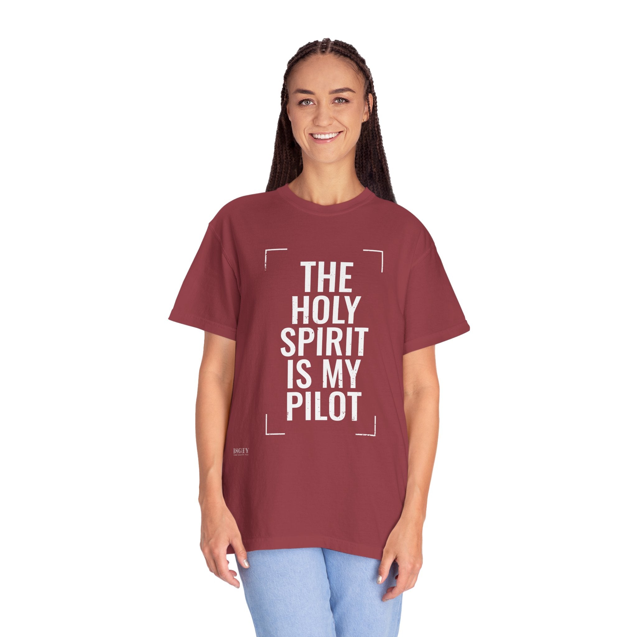 Holy Spirit Is My Pilot T-Shirt — Christian Faith Graphic Tee