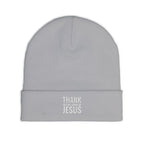 Embroidered 'Thank You For Loving Jesus' Knit Beanie