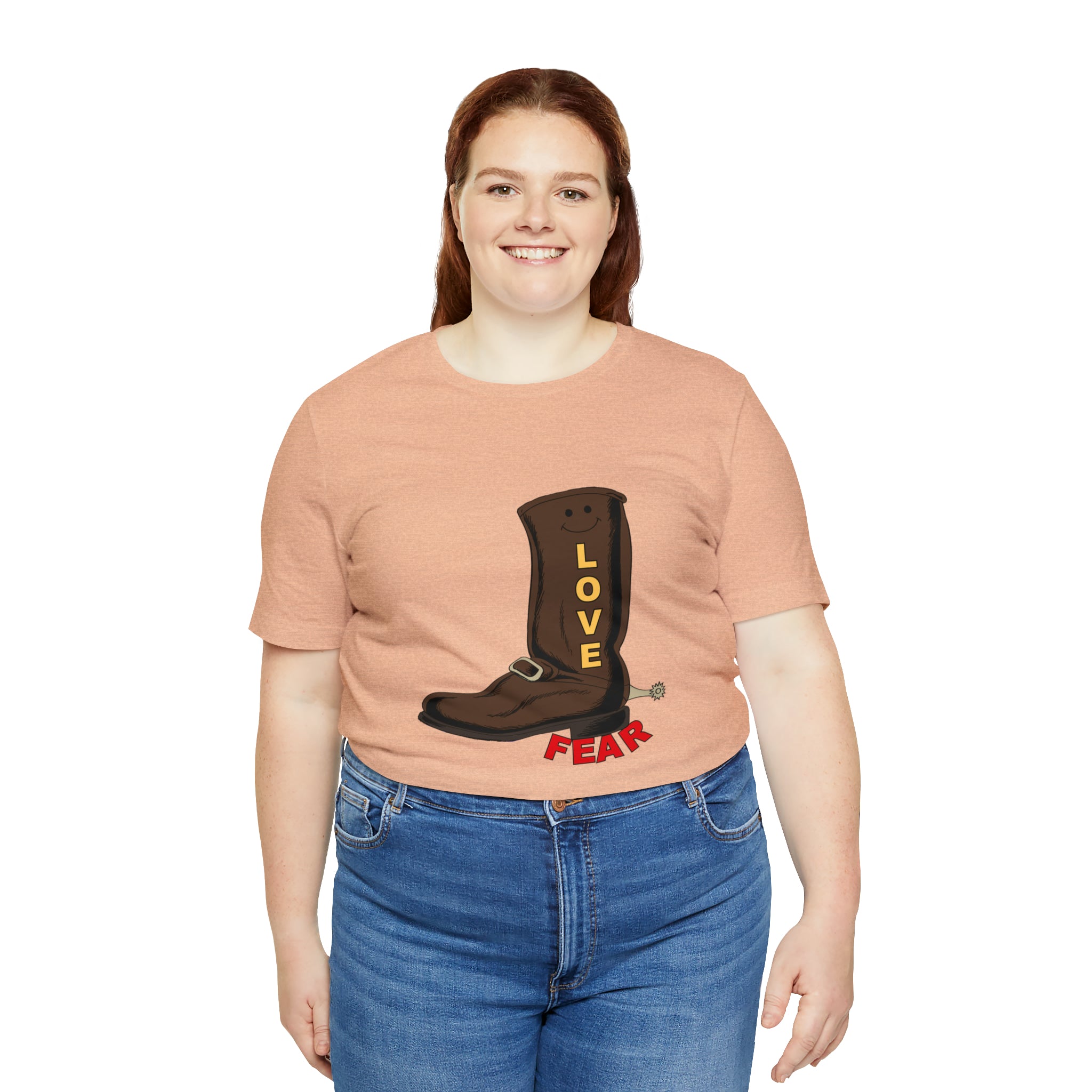 Unisex Jersey Short Sleeve Tee. Love Over Fear