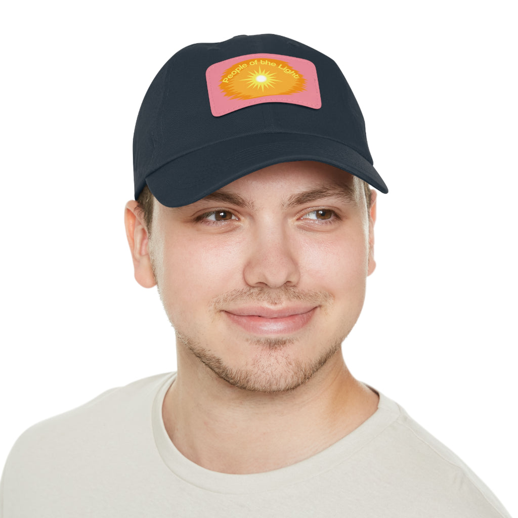 Dad Hat with Leather Patch. People Of The Light
