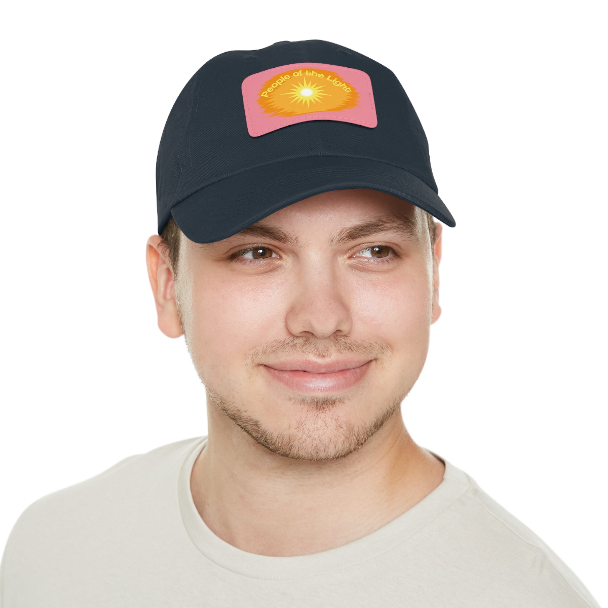 Dad Hat with Leather Patch. People Of The Light