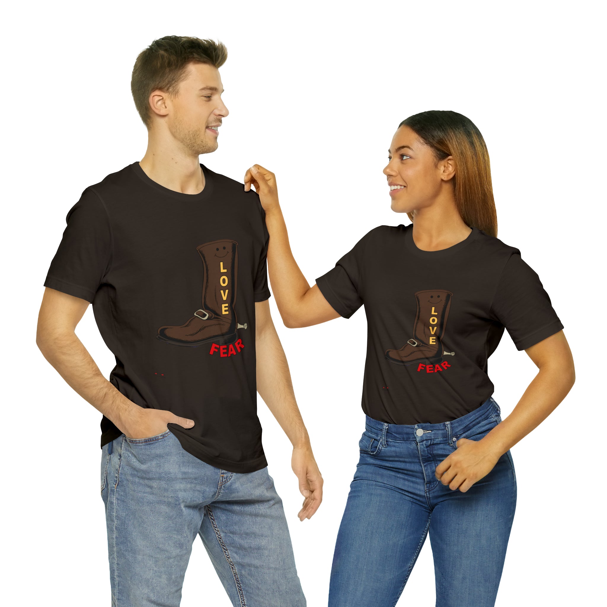 Unisex Jersey Short Sleeve Tee. Love Over Fear