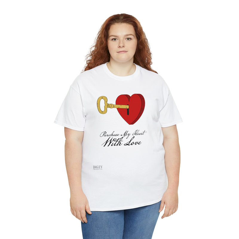 Unisex Heavy Cotton Tee Purchase My Heart