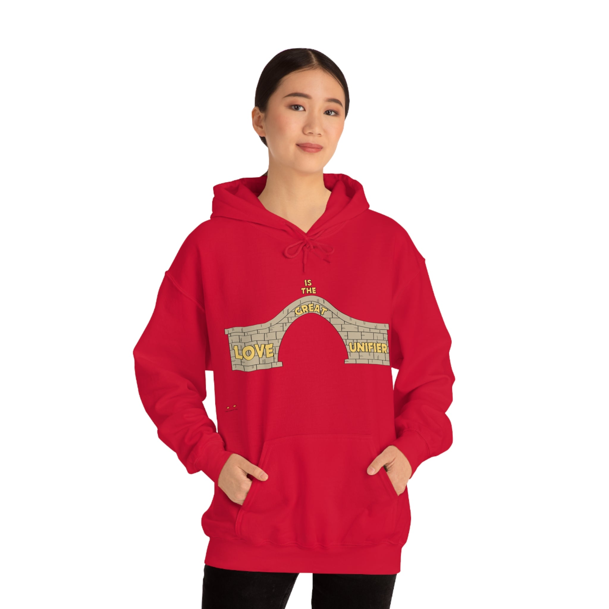 Unisex Heavy Blend Hooded Sweatshirt Love Is The Great Unifier