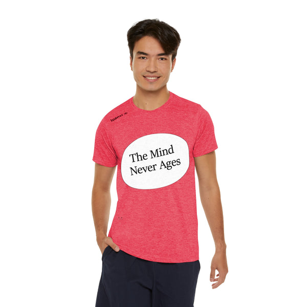 Men's Sports T-shirt...The Mind Never Ages...