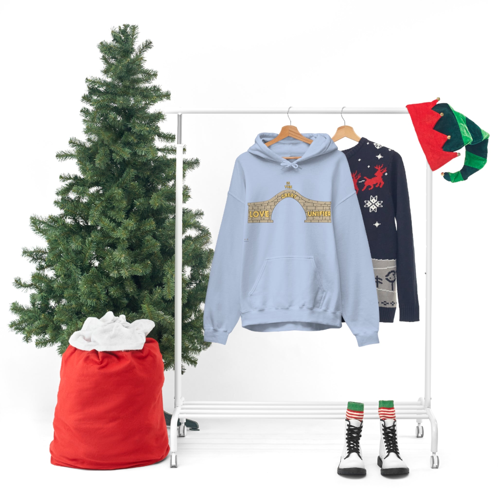 Unisex Heavy Blend Hooded Sweatshirt Love Is The Great Unifier