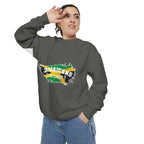 Sweatshirt — "Jamaicans 4 Christ" Graphic Crewneck (Patriotic Jamaican Colors)